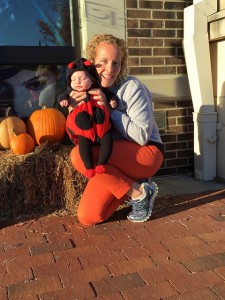 Ladybug Miriam and Mommy on Halloween!