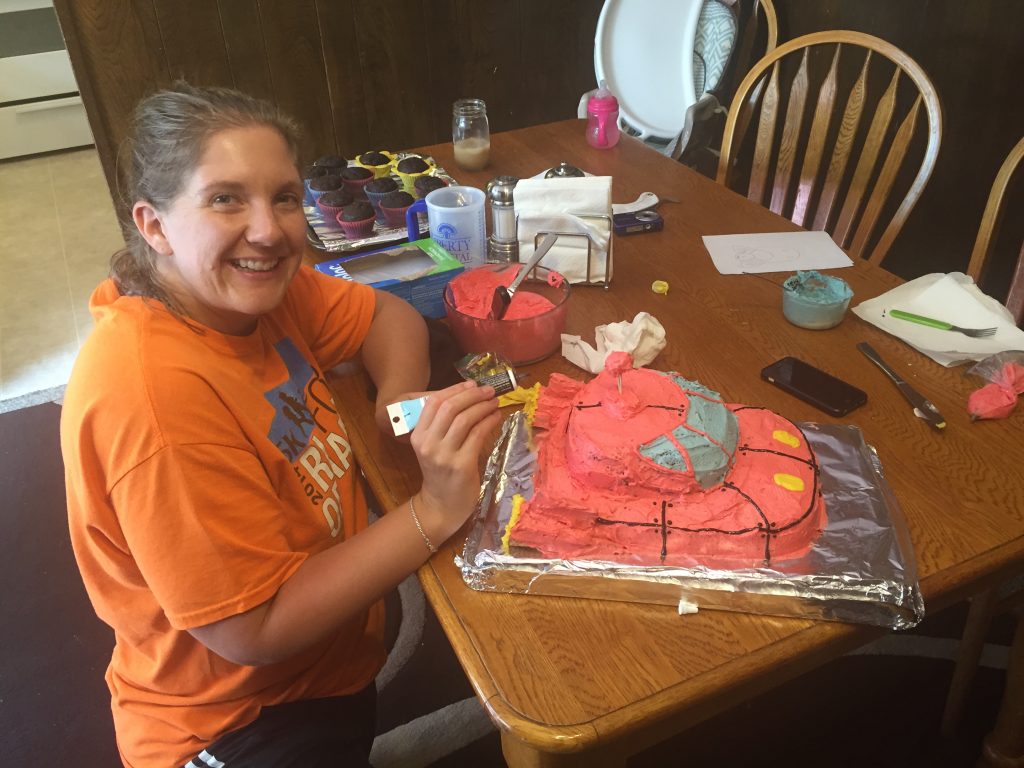 Aunt Tricia made your Rocket Cake, for your Little Einsteins theme ...